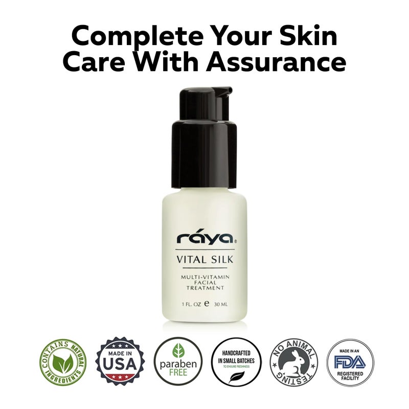 RAYA Vital Silk Serum (509) | Multi-Vitamin Facial Treatment for All Non-Sensitive Skin Beginning to show signs of Age | Softens and Smooths Complexion | Protects From Environmental Damage - Image 4