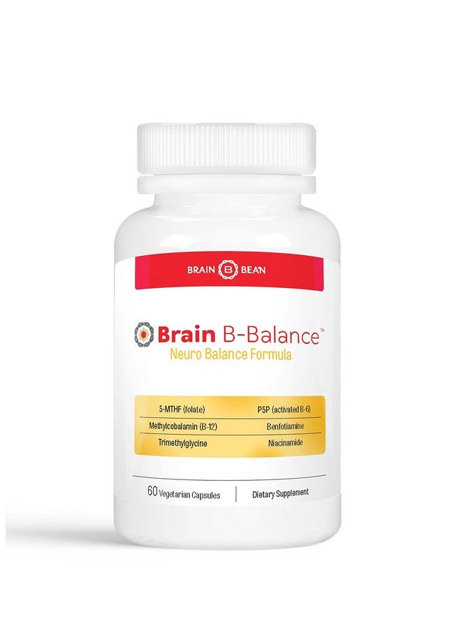 Brain-Bean Brain B Balance: Methylated Multivitamin - Methylated B Complex Neurobalance Formula - Methylfolate Supports Mood.Mind.Memory - 60 Vegan Capsules - Image 1