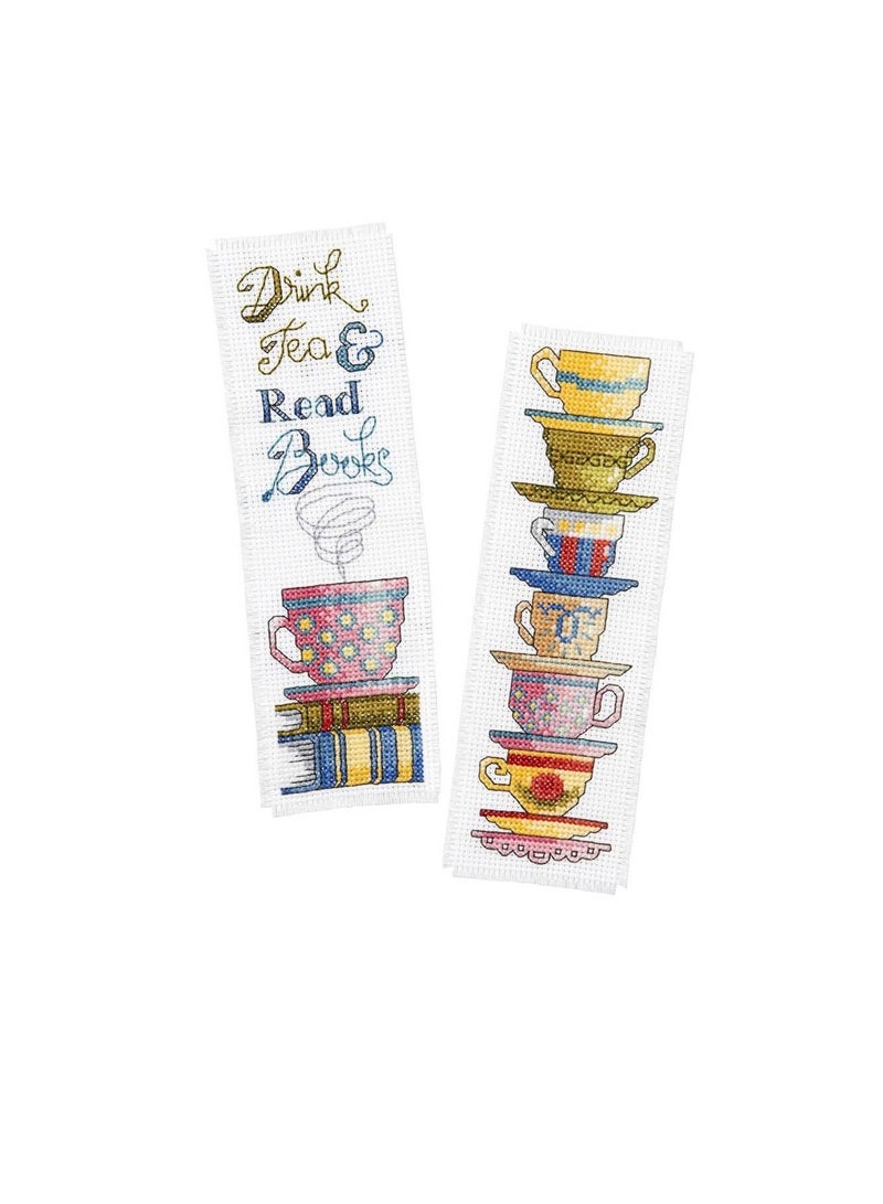 Cross Drink Tea Bookmark Cross Stitch Kit Set of 2 - Image 2