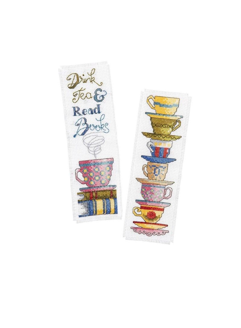Cross Drink Tea Bookmark Cross Stitch Kit Set of 2 - Image 3