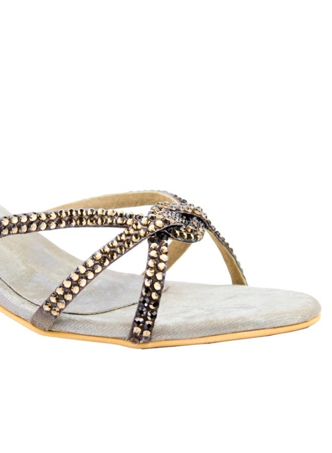 Dollar's Fashion S132H Amal Stylish Pencil Heel Sandals for Women | Elegant Party, Wedding & Office Footwear, Comfortable Shoes - Image 4