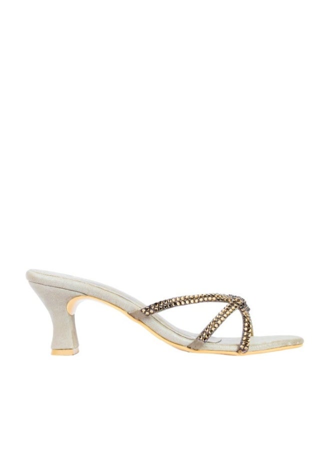 Dollar's Fashion S132H Amal Stylish Pencil Heel Sandals for Women | Elegant Party, Wedding & Office Footwear, Comfortable Shoes - Image 1