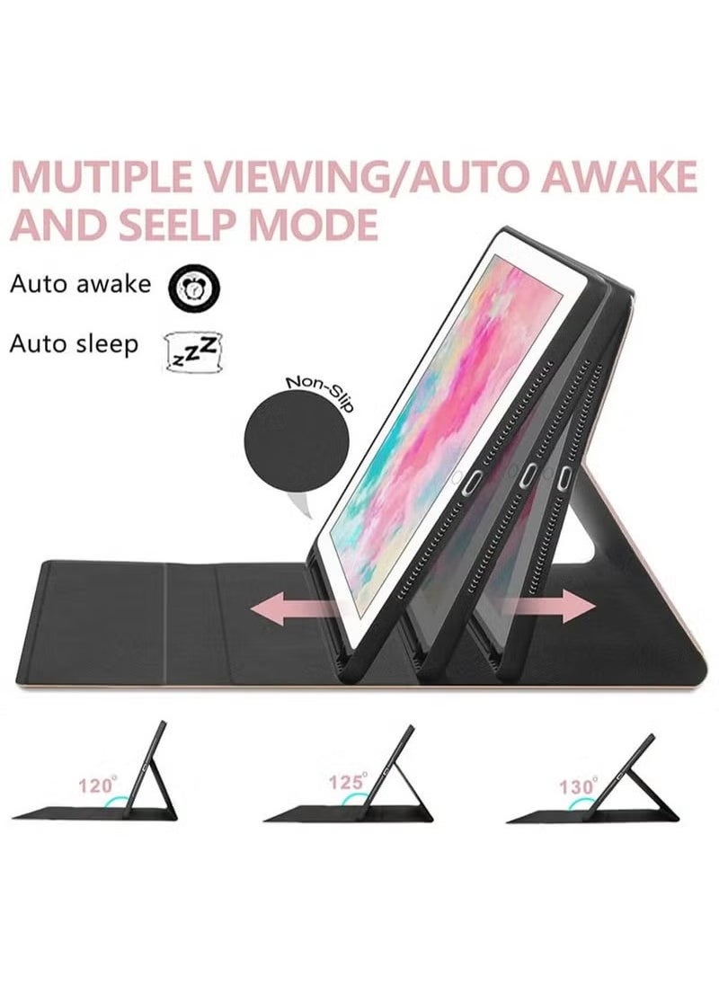 TIGER - TouchPad Keyboard Case for Xiaomi Mi Pad 5 & Mi Pad 5 Pro (11 Inch) – Wireless Bluetooth Keyboard with Built-in TouchPad | Magnetic Leather Stand Cover | Lightweight & Durable | Full Body Protection | Detachable Keyboard Case for Work & Travel – Black - Image 1