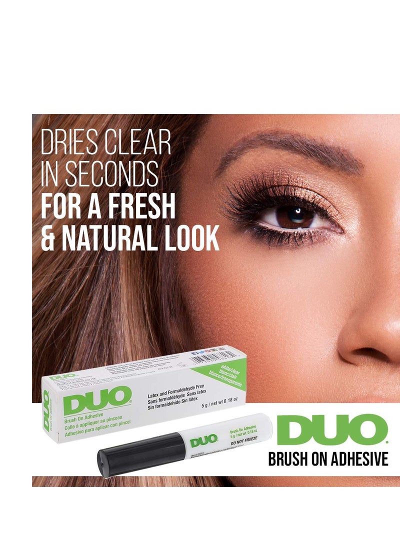 DUO Brush-On Strip Lash Adhesive - Clear, Latex-Free, Long-Lasting Lash Glue with Vitamins A, C & E for Strip & Individual Lashes, 0.18 oz, 1-Pack - pzsku/Z7711B56EA1E51DBCCF18Z/45/_/1723568398/71b20299-eb65-43a0-939e-f965b5536f16