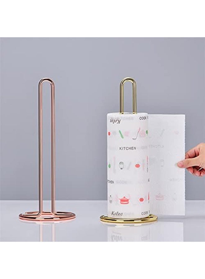 هومستر طقم مزدوج من حامل ورق التواليت الحديدي المطاوع - موزع ورق لفة معدني لمنضدة المطبخ وطاولة الطعام والحمام، منظّم مكتبي بسيط - Image 4