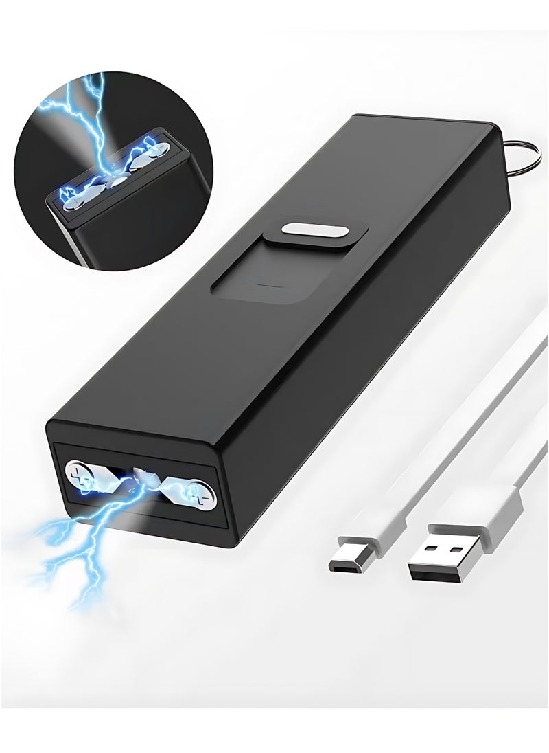 Generic MultiFunctional USB Charging LED Flashlight (Black) 