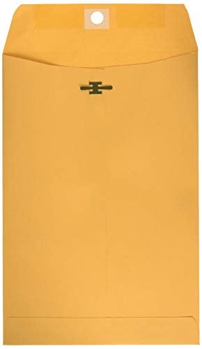 EnDoc 6x9 Clasp Envelopes – 100 Pack Brown Kraft Catalog Envelopes with Clasp Closure & Gummed Seal – 28lb Heavyweight Paper Mailing Manila Envelopes for Home, Office, Business, Legal or School - Image 4