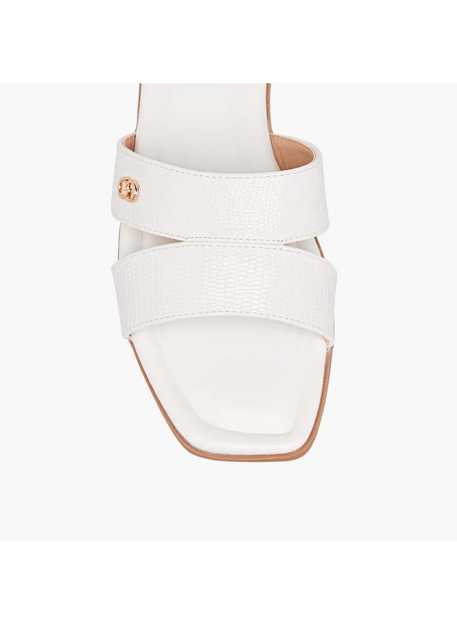 Celeste Women's Textured Slip-On Flat Sandals