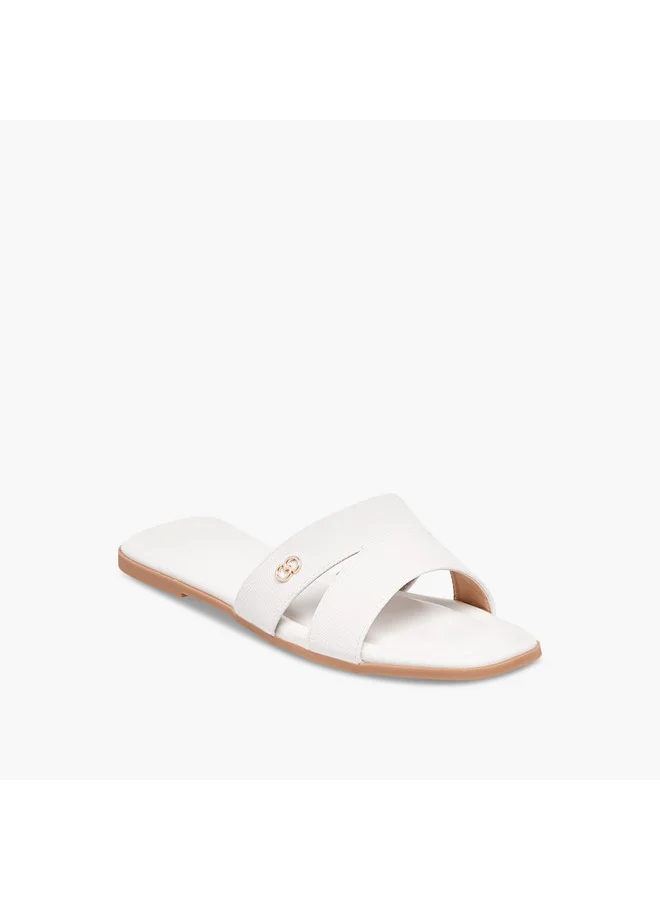 Celeste Women's Textured Slip-On Flat Sandals