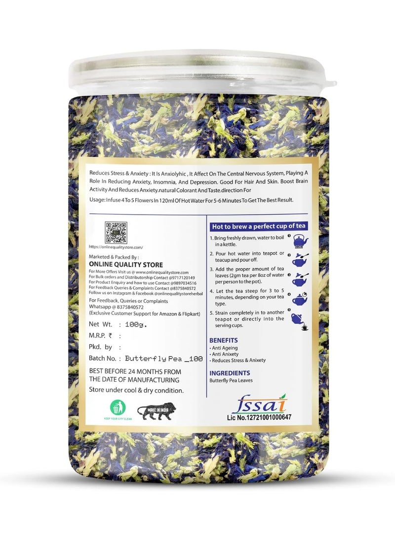 Online Quality Store Hibiscus Flower Tea-100g and Butterfly Pea Flower Tea- 100g |Herbal Tea - Image 3