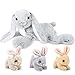 MaoGoLan 4Pcs Easter Bunny Stuffed Animals with 3 Babies Inside 24 Soft and Cuddly Giant Rabbit Plush Easter Stuffed Bunny Gift for KidsBoysGirls - Image 2