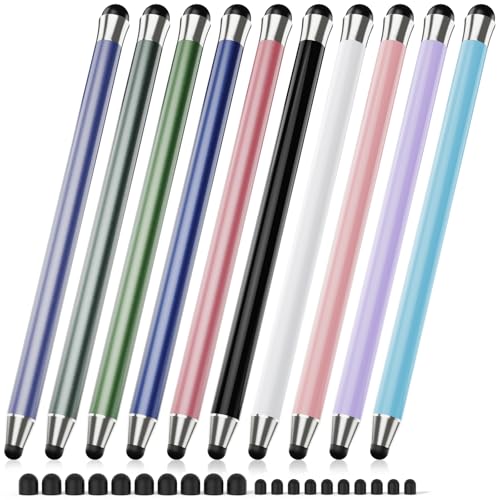 maylofi Stylus Pen for Touchscreen 10Pcs, 2-in-1 High Sensitivity & Precision Stylists pens, Stylus Pen for iPad/iPhone/Samsung/Android Tablets and Universal Capacitive Touch Screen (Colorful) - Image 1