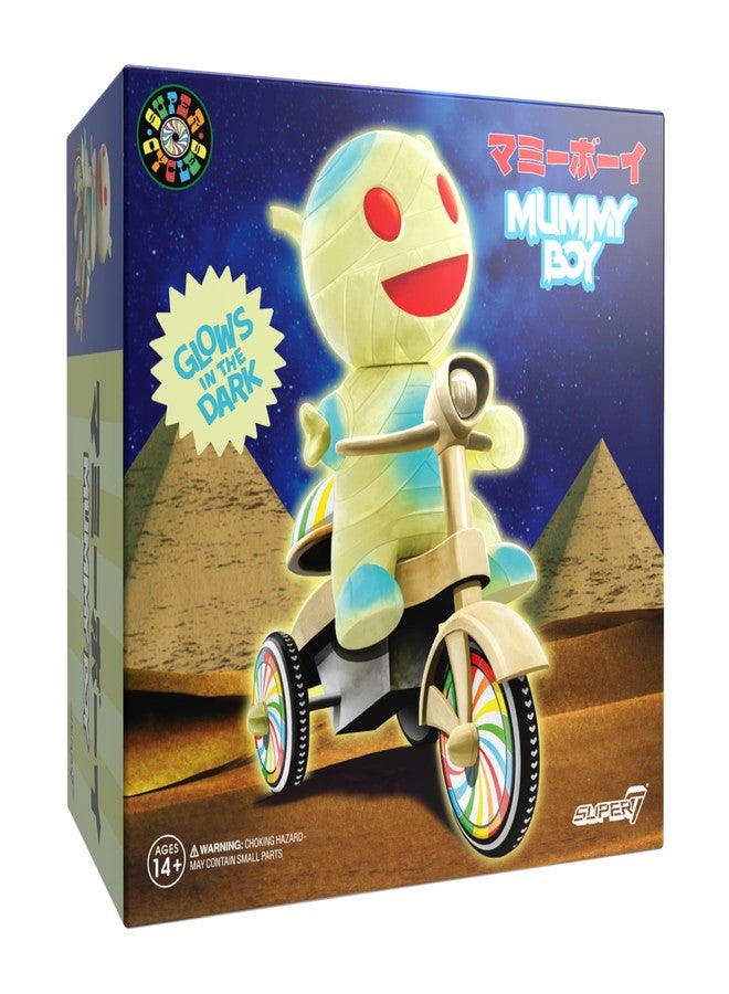 Super7 Super Cycles Mummy Boy with Glow in The Dark Trike - 5" Mummy Boy Action Figure Toy Pop Culture Collectibles and Retro Toys - Image 2