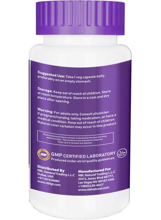 Glutathione 500mg - 60 Capsules, Reduced Form GSH Supplement - Enhanced with Milk Thistle Extract and Alpha Lipoic Acid - view 3