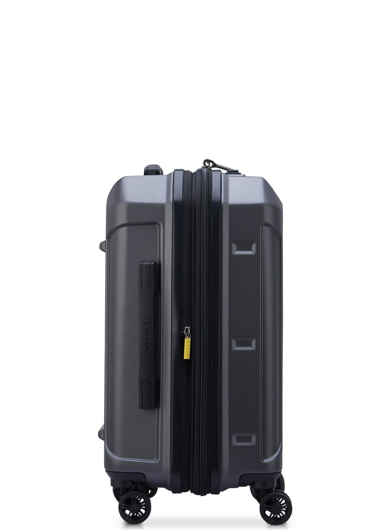 DELSEY Paris Rempart 55cm Softcase 4 Double Wheel Flex Cabin Trolley Case Anthracite Grained - 00218180101  - Image 5
