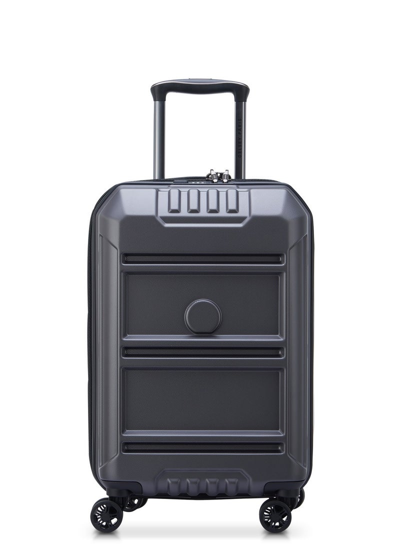 DELSEY Paris Rempart 55cm Softcase 4 Double Wheel Flex Cabin Trolley Case Anthracite Grained - 00218180101  - Image 1