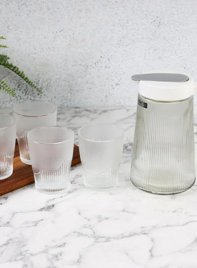 Royalford 5-Piece Water Jug and Cup Set