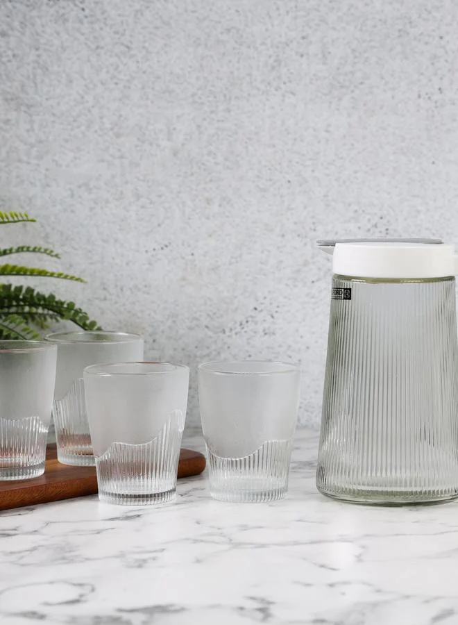 Royalford 5-Piece Water Jug and Cup Set