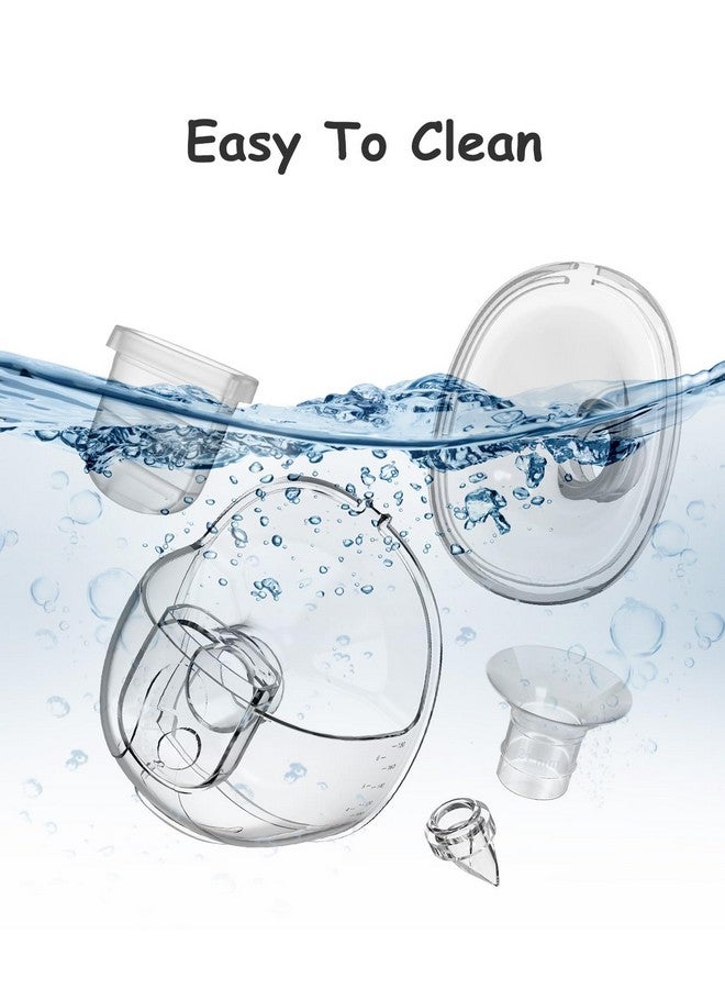 Gowing قطع غيار مضخة الثدي القابلة للارتداء، كوب جمع الحليب، متوافق مع مضخة Lansinoh Discreet Duo Nuliie S32، تشمل صمام منقار البط، فلانج 24 مم، غشاء سيليكون، رابط، إدخالات فلانج 21 مم - Image 5