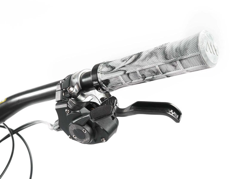 All Mountain Style AMS Berm Grips - Lock-on Tapered Diameter, Comfortable Grips, White Camo,Universal - Image 4