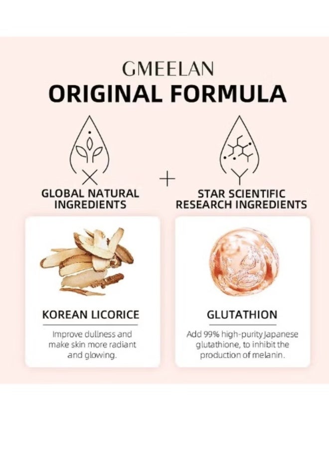 جمييلان كريم تفتيح البشرة Gmeelan Gluta 30 غرام، كريم لتفتيح البشرة، يعالج البقع الداكنة، التصبغات، عدم توحد لون البشرة، مرطب للوجه، مناسب للنساء والرجال، للاستخدام اليومي، لجميع أنواع البشرة. - Image 3