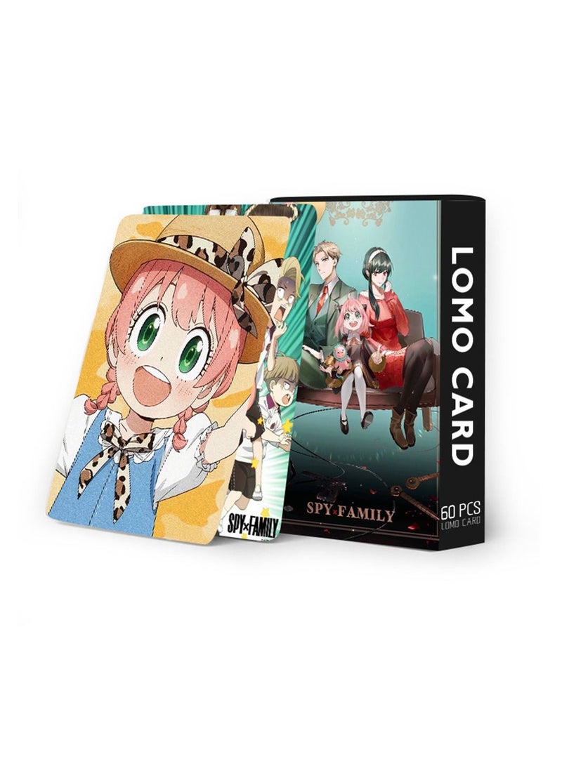 Color Fans 60 Pcs Spy Family Cute Anime Photo Lomo Card - Image 5