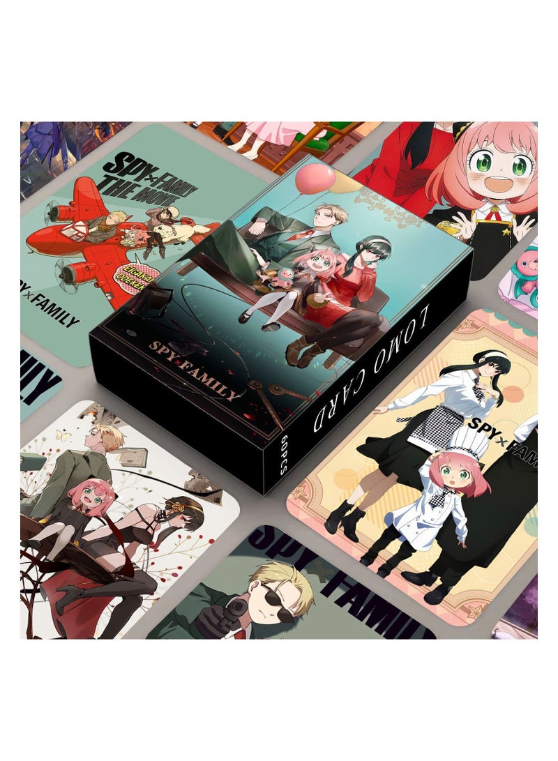 Color Fans 60 Pcs Spy Family Cute Anime Photo Lomo Card - Image 3