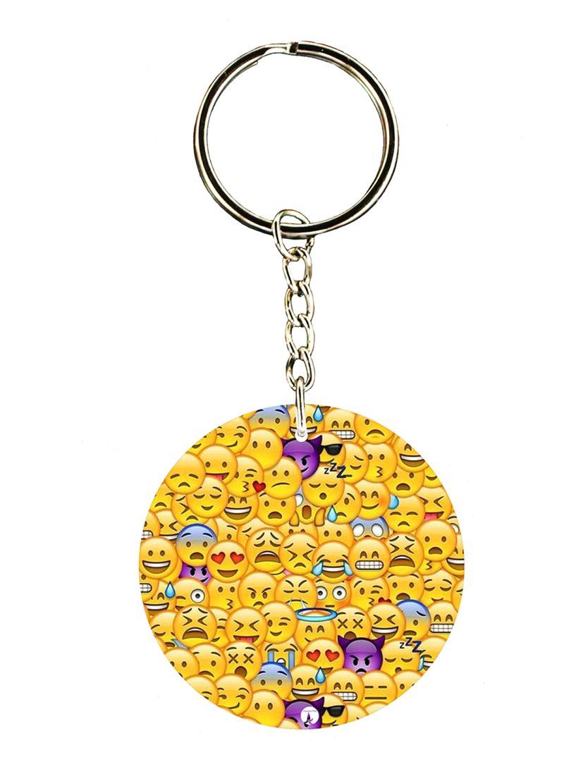 RKN Emojis Double Side Printed Keychain