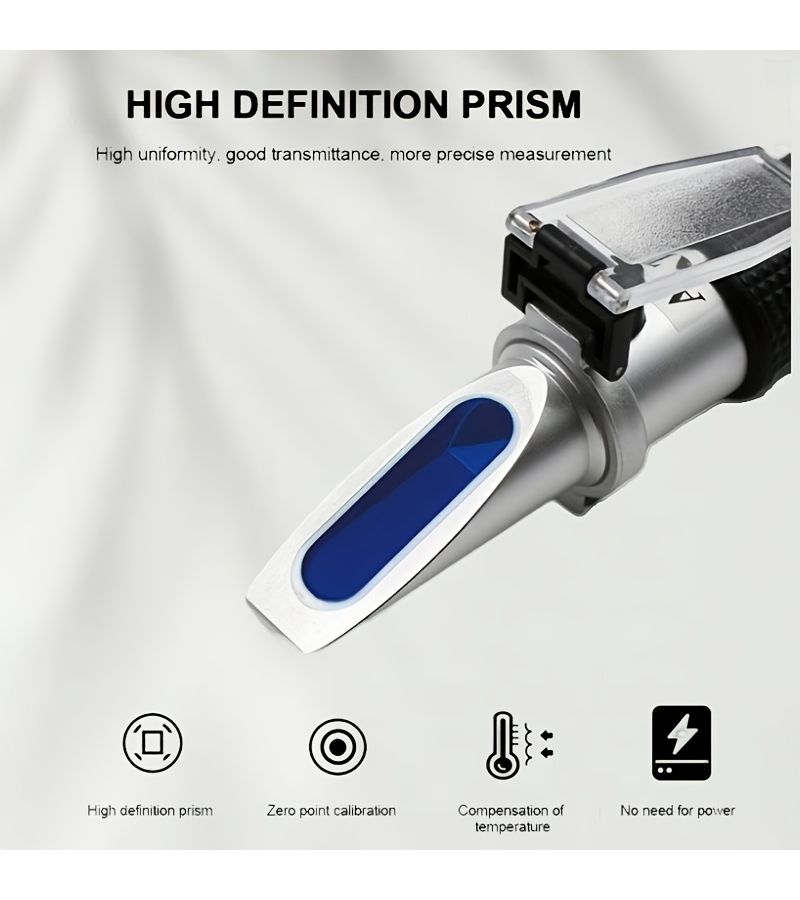 4 In 1 Urea Refractometer Antifreeze Freezing Point Tester Electrolyte Specific Gravity Glass Cleaner Handheld ATC Tool - Image 4