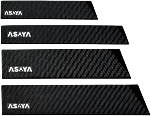 Asaya Professional Knife Edge Guards Universal Blade Covers  Extra Strength ABS Plastic and BPAFree Felt Lining nonToxic and Food Safe  Knives Not Included 4Pcs