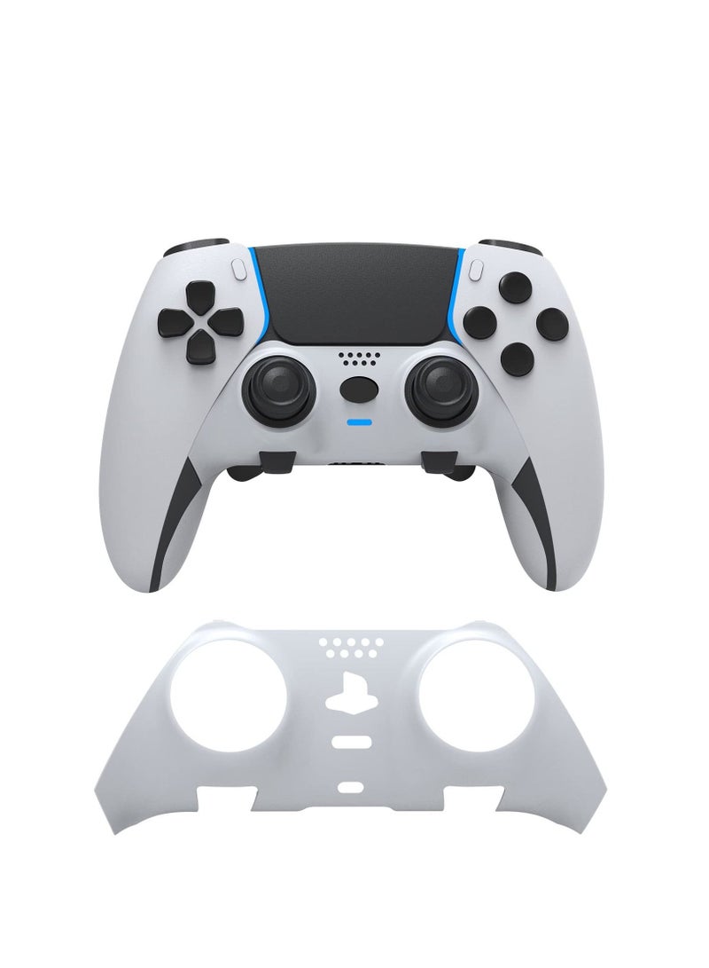 PS5 Edge Controller Faceplate Replacement Shell Upgrade Your Controller Appearance (White) - Image 1