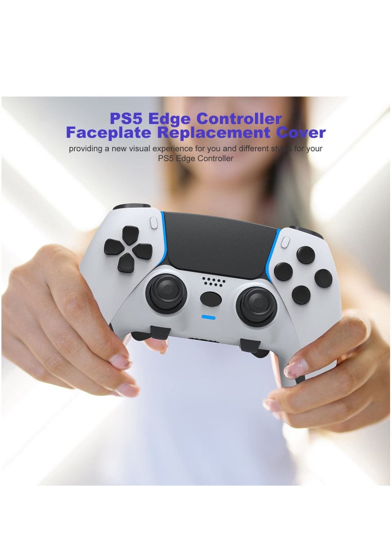 PS5 Edge Controller Faceplate Replacement Shell Upgrade Your Controller Appearance (White) - Image 2