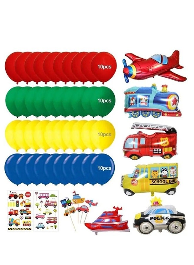 زيمي مجموعة بالونات زينة لحفلات أعياد ميلاد الطفل الصبي مع لافتة عيد ميلاد سعيد، مثالية للتخرج وحفلات استقبال المولود الجديد وأعياد الميلاد وحفلات العزوبية - Image 2