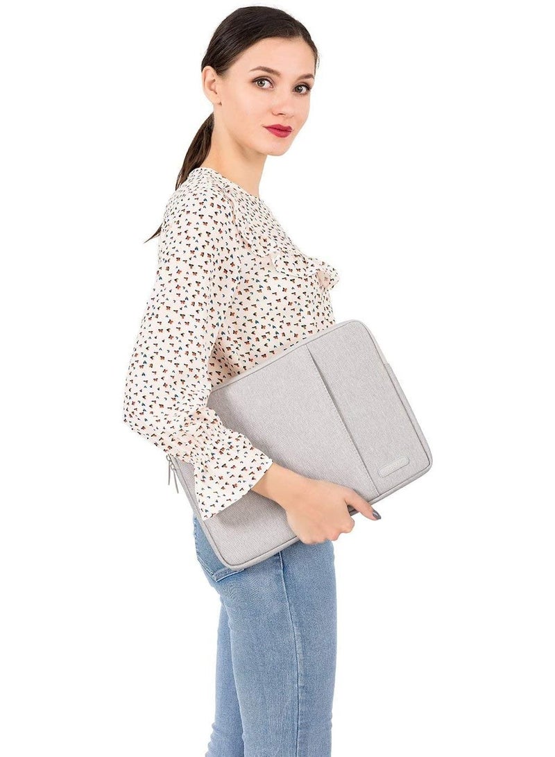 موسيسو حافظة للكمبيوتر اللوحي متوافقة مع Ipad 10Th 10.9 بوصة Air 5Th 10.9 Pro 11 M2 9 8 7 10.2 Air 4 10.9 Air 3 10.5 9.7 بوليستر حقيبة عمودية رمادية - Image 5