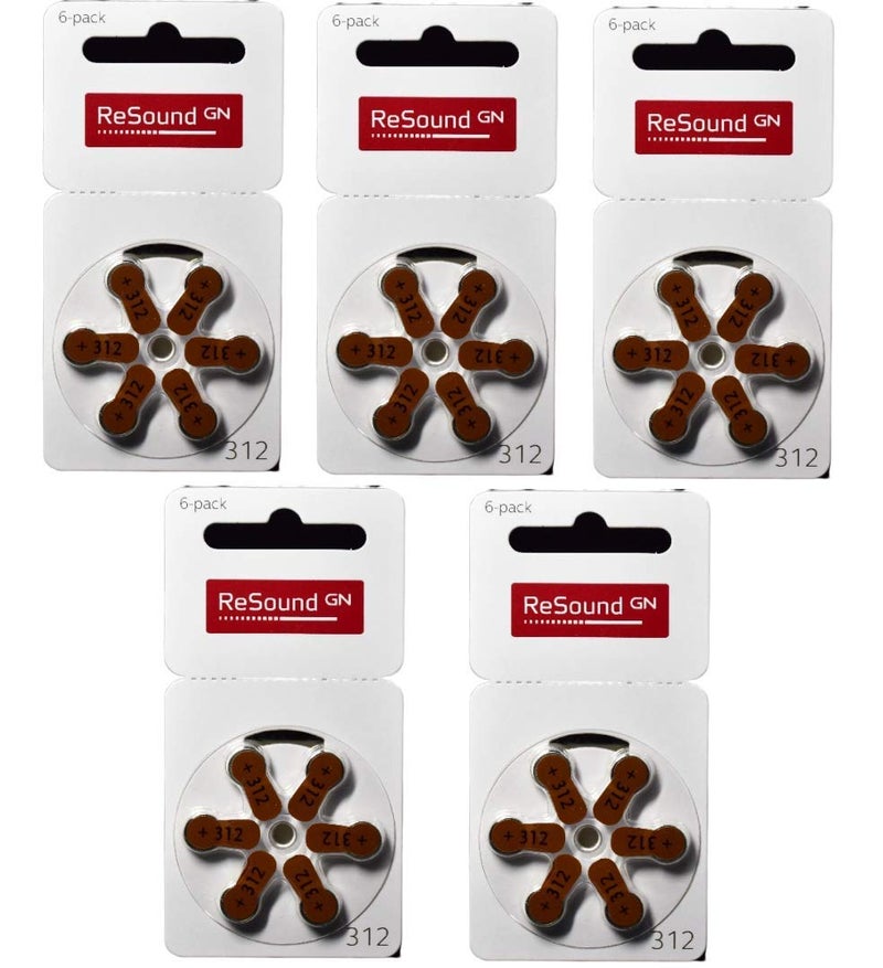 ReSound GN Size312 Hearing Aid Battery (pack of 5) (30 Batteries) - Image 5