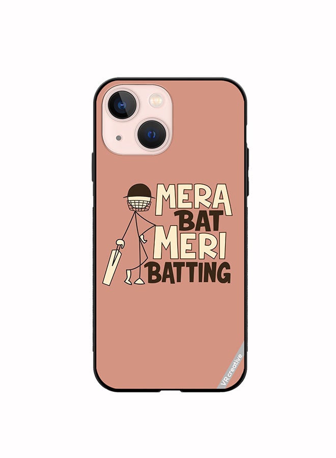 VR CREATIVE Protective Case Cover For Apple iPhone 14 Mera Bat Meri Batting Design Multicolour - Image 1