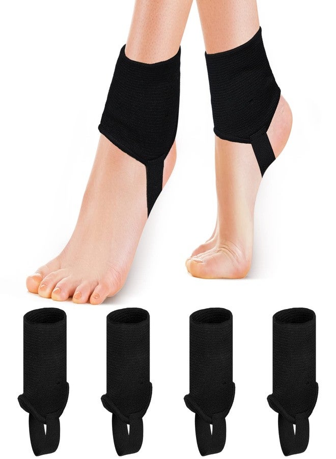 Zhanmai 2 Pairs Soccer Guard Ankle Support Pads Football Ankle Protection Protector Elastic for Running Basketball Supplies(Black) - Image 1