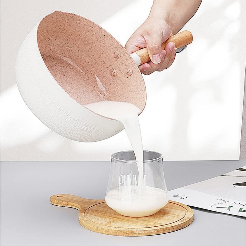 woobles Korean Noodle Pot Milk Pan Ramen Pot Hot Shin Ramyun Pot Saucepan Soup Pan with Handle for Kitchen 2L - Image 2