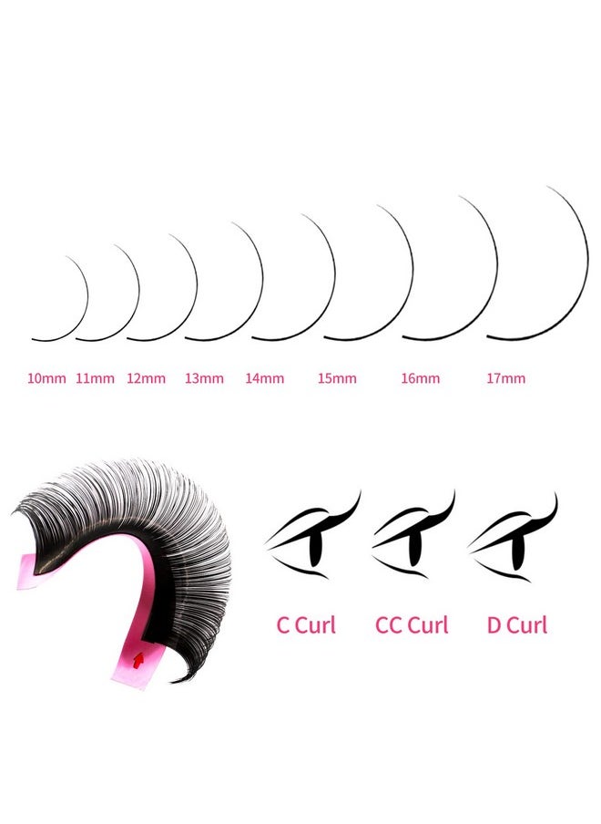 VEYES INC - Cashmere Volume Lash Extensions C Cc D Dd Ld L B J M Curl 0.03-0.20 Thickness 5-25Mm, Super Matte Black Individual Eyelashes Tray, Professional Supplies For Lash Techs (0.05 D 8-16Mm) - Image 1