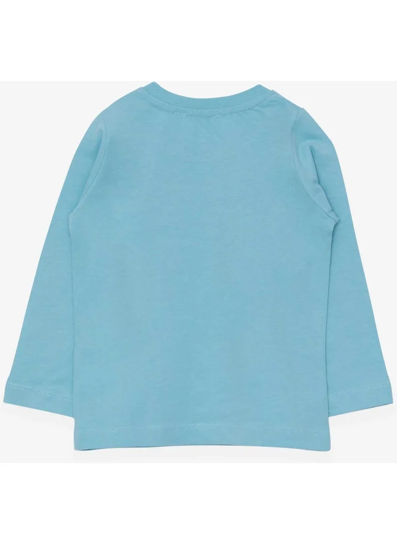 Breeze Boys Long Sleeve T-Shirt Teddy Bear Printed Light Blue (1.5-2 Years)