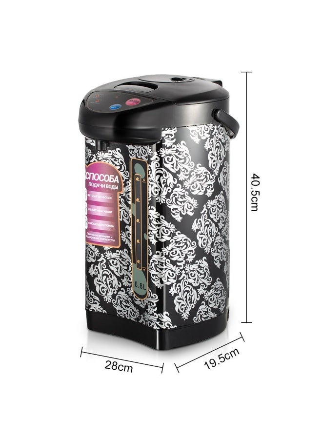 Electric Air Pot 6.8L  Keep Warm Thermostatic Water Dispenser  Stainless Steel Kettle with Safety Lock for Home & Hotel - Image 3