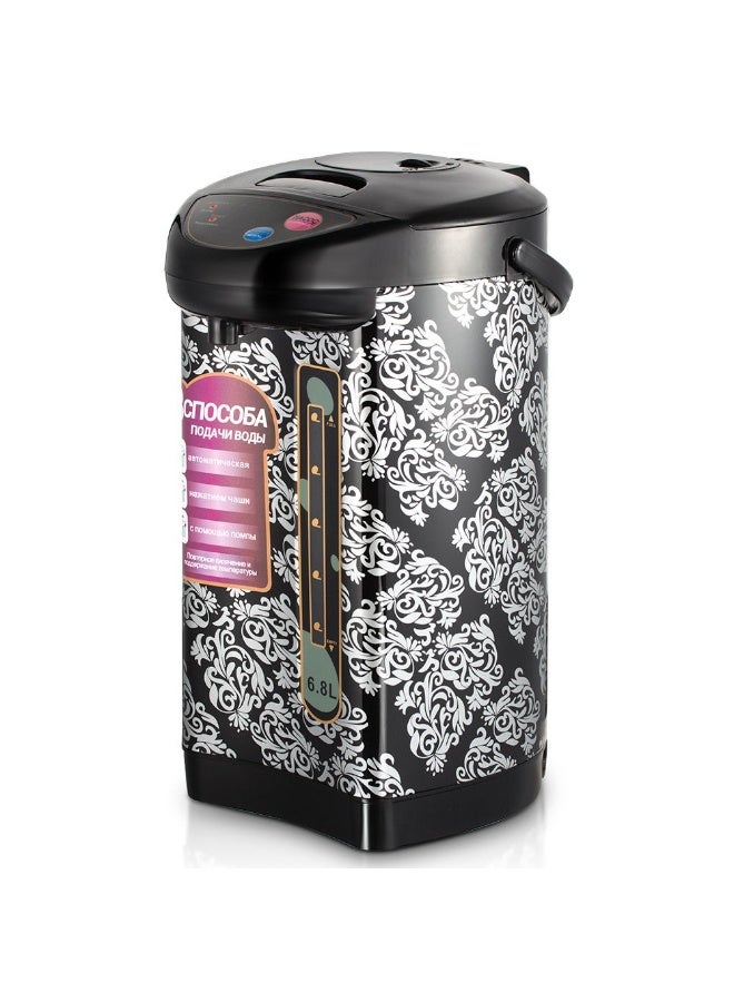 Electric Air Pot 6.8L  Keep Warm Thermostatic Water Dispenser  Stainless Steel Kettle with Safety Lock for Home & Hotel - Image 2