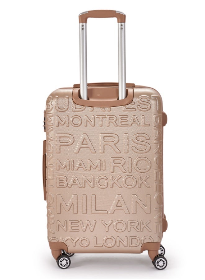 ليمرا طقم شنط سفر مكون من 3 حقائب أمتعة لون ذهبي - Image 4