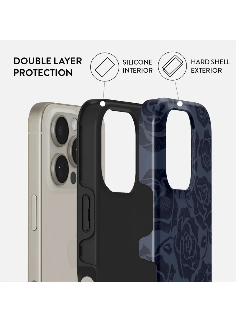 BURGA iPhone 16 pro Case, 2 Piece Hard Shell + TPU Silicone Interior, Shock Absorption, All Port Accessible, Raised Bezel For Screen & Camera Protection, Never Fading HQ Print,Illusion
