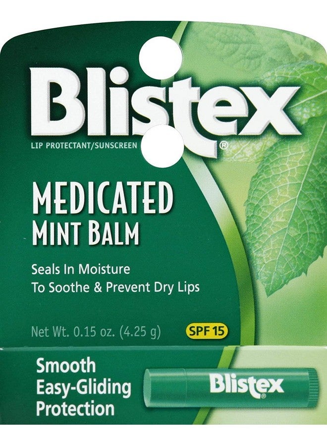 بليستكس بلسم النعناع الطبي بعامل حماية من الشمس 15، 0.15 أونصة (عبوة من 5 قطع) - Image 1