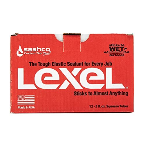 Sashco - 13013-12 Lexel, 5 Ounce Squeeze Tube, Clear (Pack of 12) - Image 1