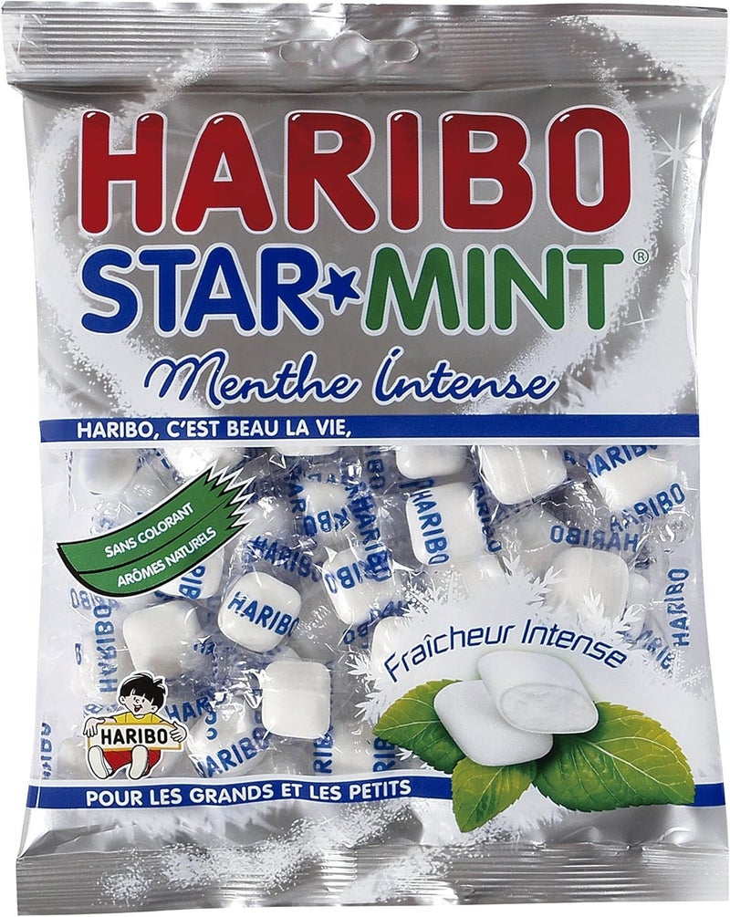 Haribo Starmint Intense Mint Freshness 200g - Sugar-Free Chews - Image 1
