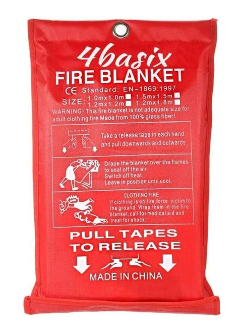 Fire Blanket Ideal for Kitchen, Home, Offices, Warehouse, Garage, etc.