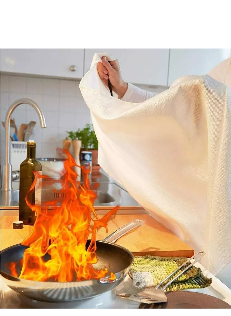 Fire Blanket Ideal for Kitchen, Home, Offices, Warehouse, Garage, etc.