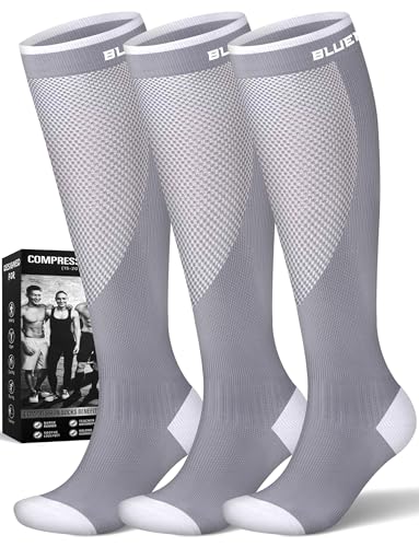 Bluemaple Compression Socks for Women and Men3 Pairs1520mmHg Best Circulation Support Socks - Image 1